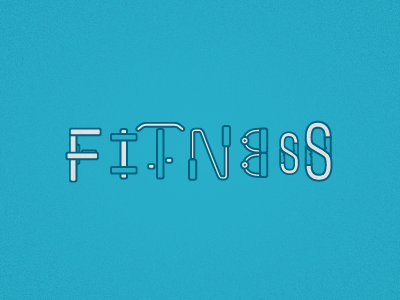 Fitness bike fitness gym icons rope swoleness bro type typography weights