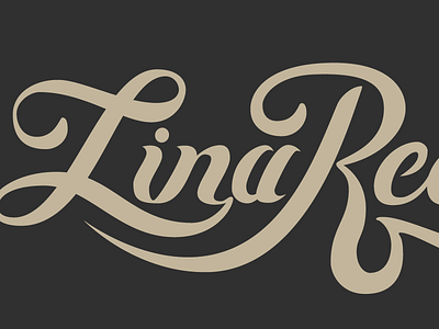 Lina Reesley boutique branding elegant identity lettering logo word mark