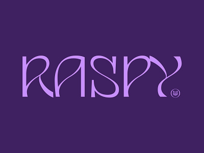 Raspy art nouveau bespoke branding contrast design funky lettering logo organic psychdelic type typography