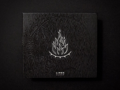 LIMBS - SLEEP album art bones cover eye fire flame illustration rat skeleton