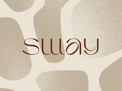 Sway beach bespoke blob boutique branding custom elegant hotel identity lettering logo ocean sand sophisticated sway type typography water wordmark