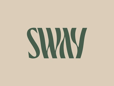 Sway beach bespoke boutique branding custom elegant hotel identity lettering logo ocean sophisticated sway trippy type typography water waves wavy wordmark