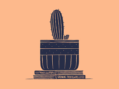 Cact-hi books cactus decoration friendly hello hi illustration illustrations plant pot texture type