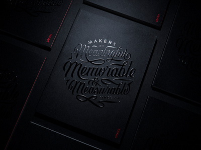 Meaningful, Memorable, & Measurable book branding circle design embossed foil identity lettering print texture type typography