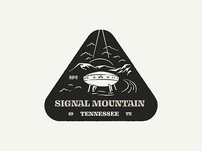 Signal Mountain Spaceship House chattanooga house mountain nativemade spaceship sticker sticker design tennessee