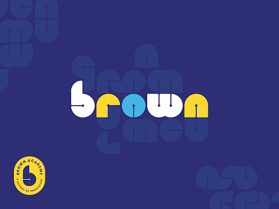 Brown Academy Rejected Logo 2.0 academy branding brown elementary elementary school innovation pattern school logo