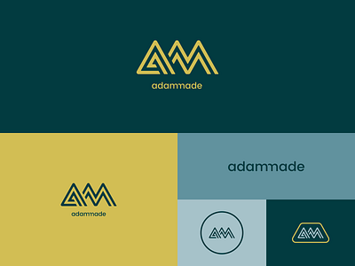 Adammade Brand adammade badge branding ligature logo