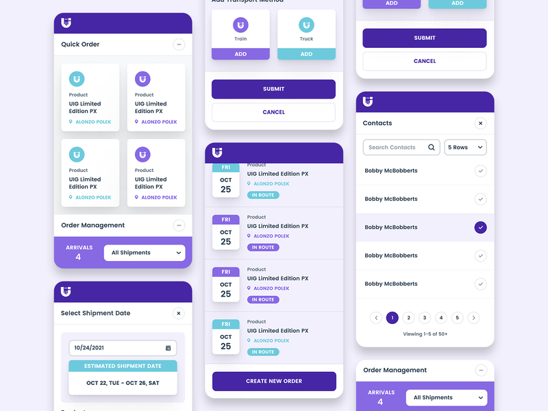 Skuid Demo Screen (Mobile Quick Order) application buttons checkout mobile design phone responsive design ui design web design website