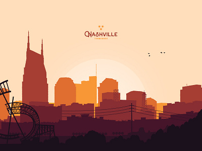 Nashville Tennessee birds city music nashville skyline tennessee