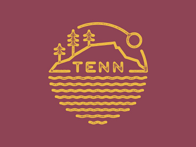 Tenn Badge Sticker Maroon