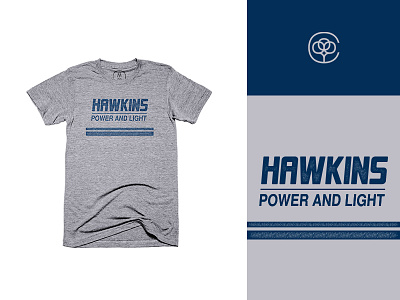 Hawkins Power And Light - T-shirt 80s cotton bureau hawkins power and light light netflix power stranger things tshirt vintage