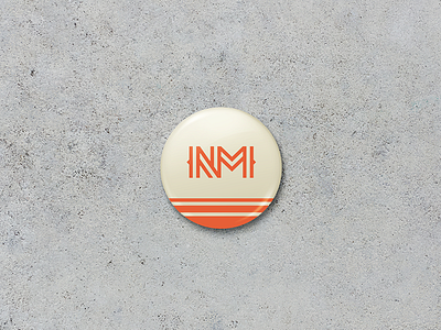 NativeMade Button brand button logo nativemade nm retro vintage