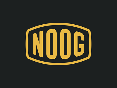 Noog black branding chattanooga nativemade noog patch type yellow