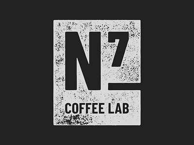 N7 Coffee Lab Alt badge branding coffee lab logo n7 nitro texture