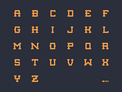 Modular Typeface