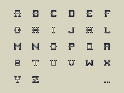 Modular Typeface Inline custom font inline modular type typography