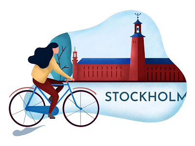 Stockholm_Flat Illustration design challenge flat illustration illustration art