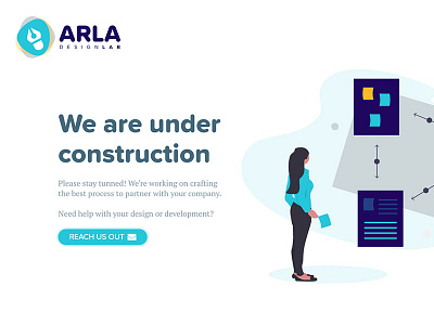 ARLA Design Lab - Coming Soon Form 2019 adobe xd design ui ui desgin ux web web design