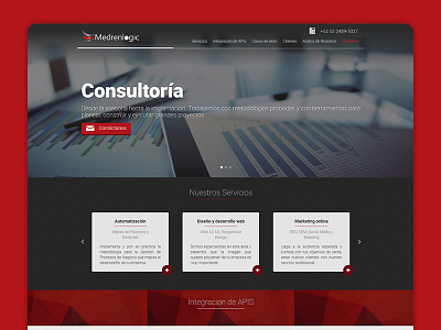 Medrenlogic Landing Page design photoshop ui desgin web design