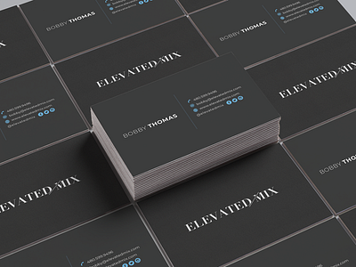 Elevated Mix Business Cards brand design business card business card design minimal design minimalist minimalist logo typography logo