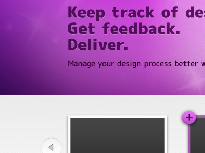 Teaser bold purple webapp