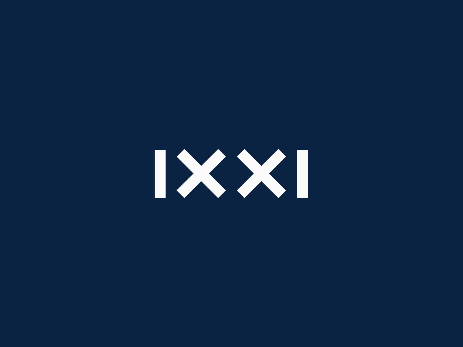 IXXI Logo Loop animation flat ixxi logo animation loop minimal motion motion design outro typography