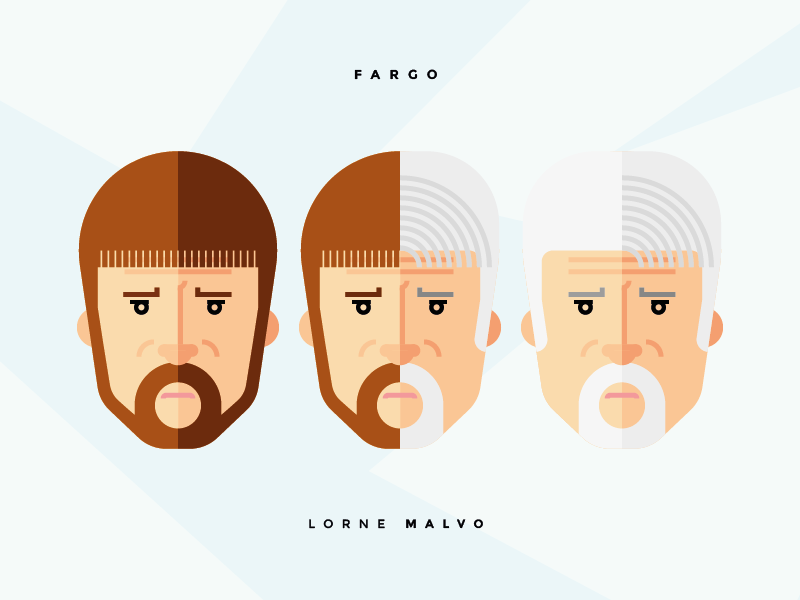 Lorne Malvo, Fargo thornton bob billy flat icon illustration billy bob thornton malvo lorne lorne malvo fargo