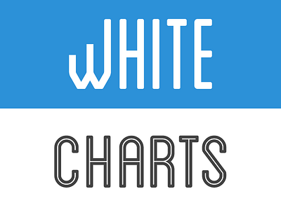 Do it better - White Charts Logo blue chart charts clean colors correct dribbble font fontype freebie logo milk milky popular simple tutorial type white