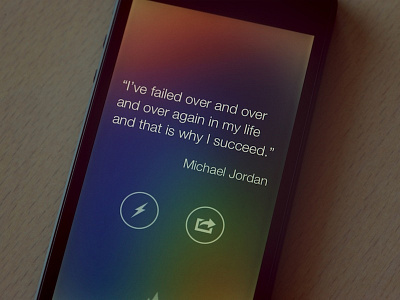 Quotes. Get Inspired app apps bg blur blurry color colors freebie ios ios7 iphone