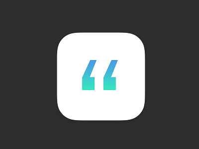 Quotes 2 - Now available - new website app icon inspiration ios ios icon ios logo logo quotes retina website