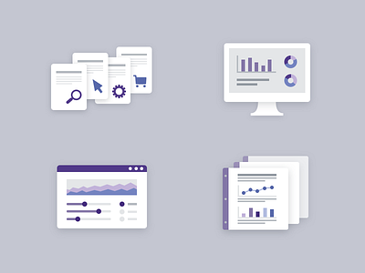 Web analytics icons