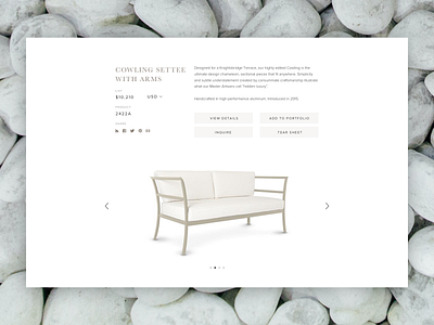Furniture Detail brand experience content strategy design foster made ui design ux design website design