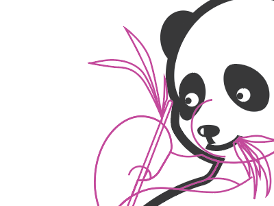 Panda WIP bamboo book illustration illustrator panda