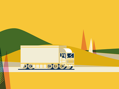 Monday truck projects illustration truck