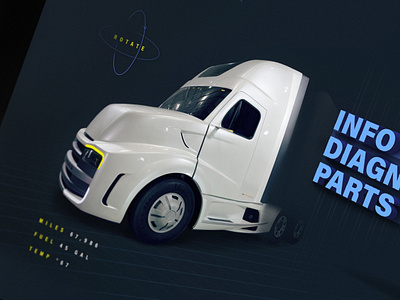 UI concept diagnostic ipad mockup truck ui