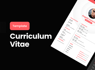 Free CV Resume Figma Template cv design free template