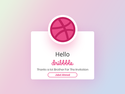 Hello Dribbble!! design typography ui ux web website