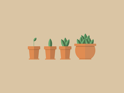 Plants art design flat icon illustration illustrator minimal vector