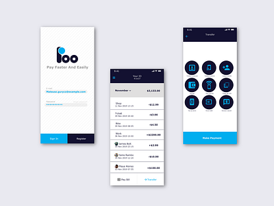 Bank app design