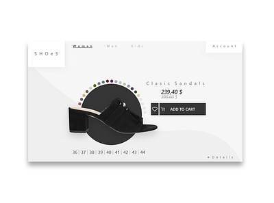 Product Show | Daily Challenge #1 art design product shoes show typography ui ux web website