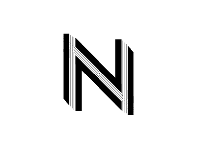 Single N Logo art branding dailylogochallenge design flat illustrator letter logo minimal typography vector