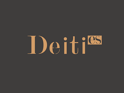 Deities Logo Fashion Brand Wordmark art branding dailylogochallenge design flat illustrator logo minimal typography vector wordmark