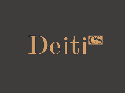 Deities Logo Fashion Brand Wordmark