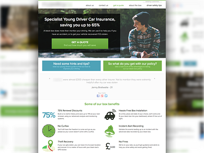 Young Driver Insurance Homepage