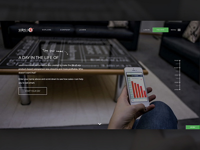 sales-i Homepage ui web web design