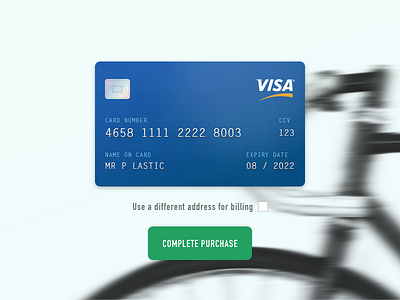 Daily UI - 002 credit card daily ui dailyui ui