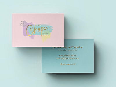 J by Chepa Brand Identity branding cards design logo logotipe vector