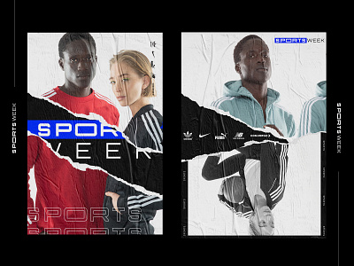 Sports Week art direction brand concept fashion identity design photography poster design