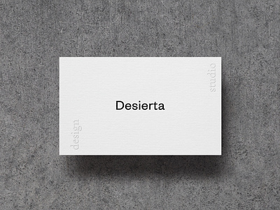 Desierta | b. cards busines card design design studio graphic design grid type