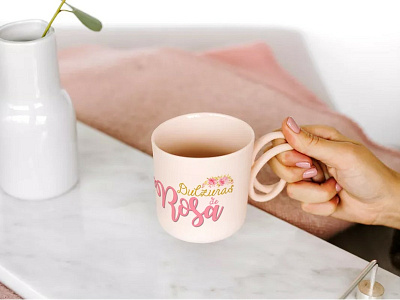 Dulzuras de Rosa Mug coffee design logo mug pink